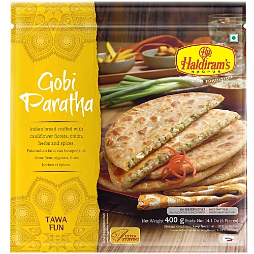 Haldiram's- 400g Gobi Parotha (Frozen)