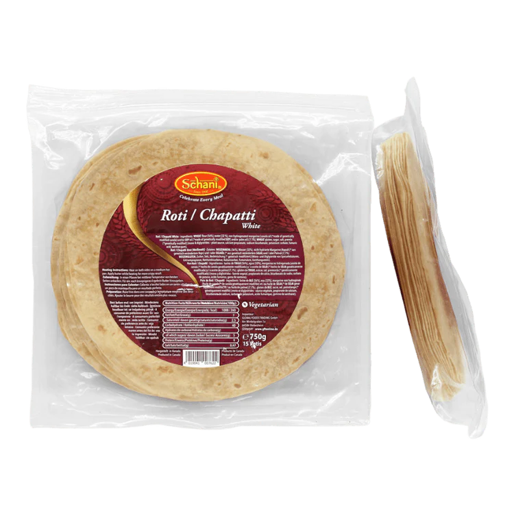 Schani - 750g Roti/Chapatti Flatbread white 15 pieces