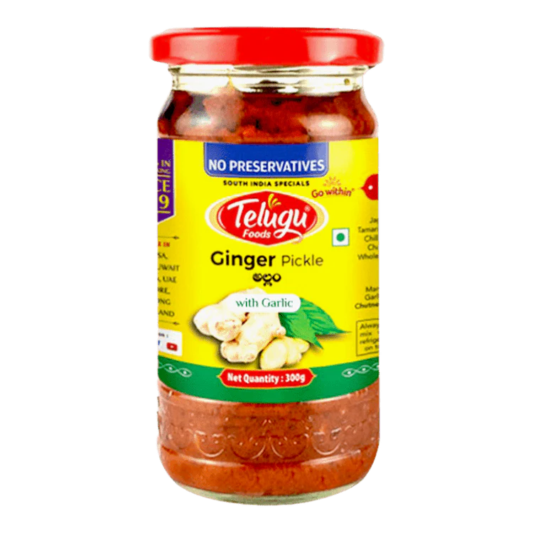 Telugu - 300g Ginger Pickle with Garlic